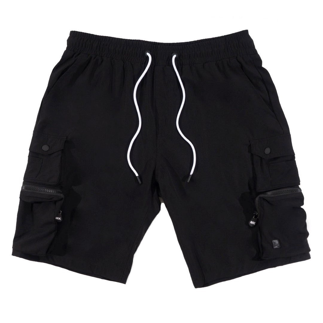 MENS MAKOBI COLTON NYLON SPANDEX CARGO SHORT (BLACK)