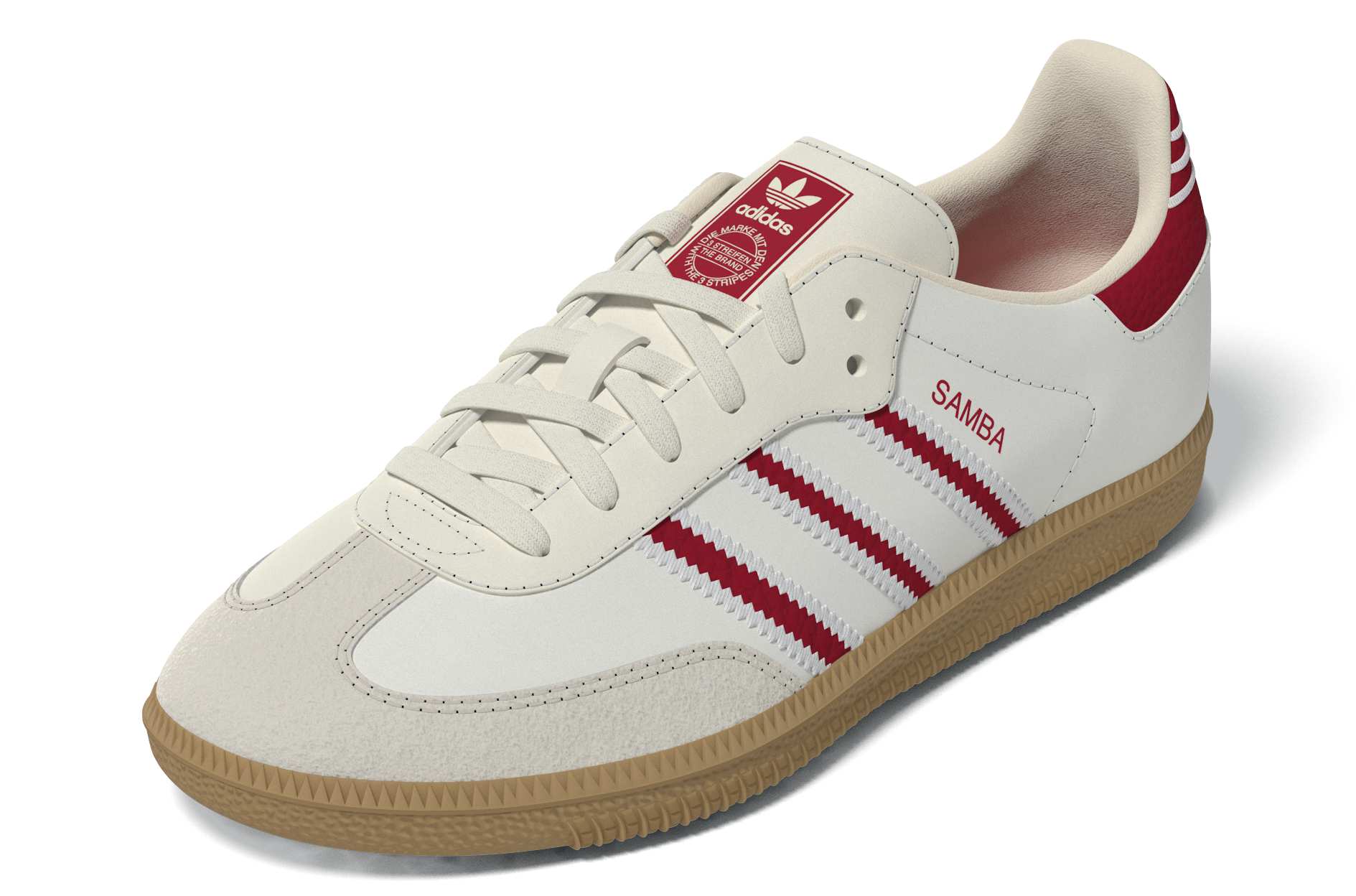 KIDS ADIDAS SAMBA OG C (OFF WHITE/RED)