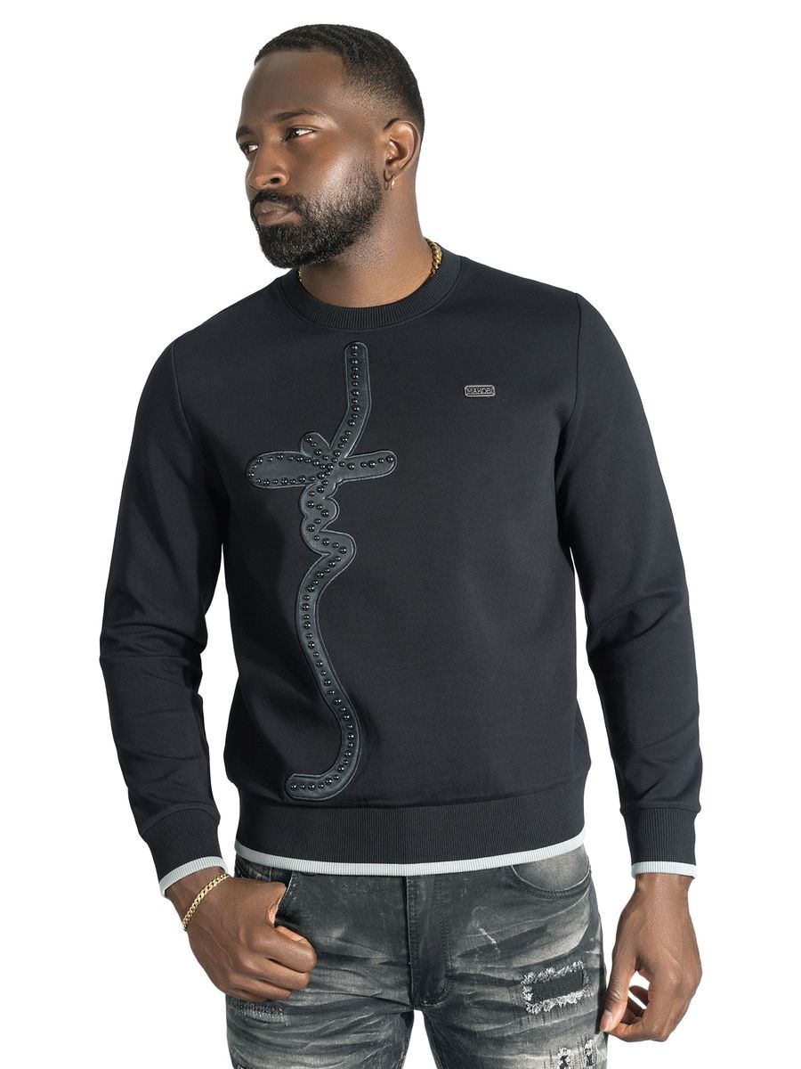 MENS MAKOBI LORENZO MK CREWNECK (BLACK)