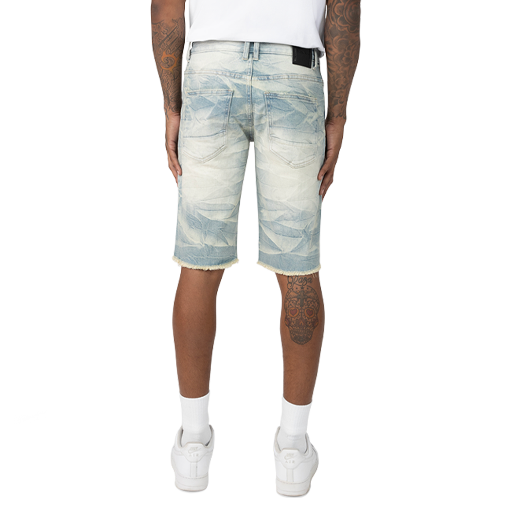 MENS SMOKE RISE ESSENTIAL JEAN SHORT (SEVILLE BLUE)