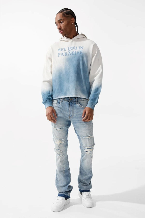 MENS JORDAN CRAIG MARTIN FIT SYIP STACKED DENIM (ANTIQUE)