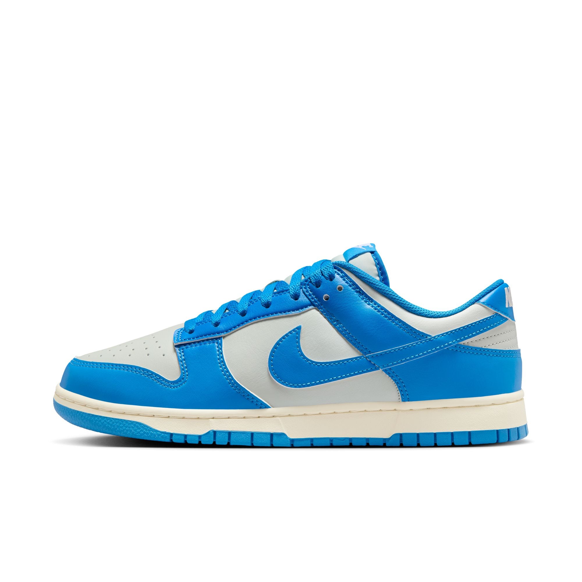 MENS NIKE DUNK LOW RETRO (LIGHT SILVER/LT PHOTO BLUE/SAIL)