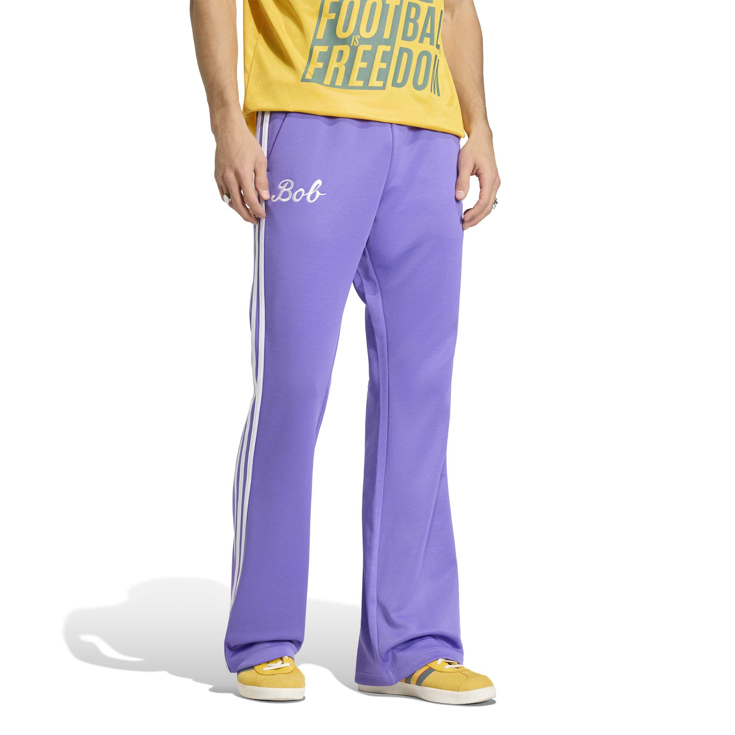 MENS ADIDAS BOB MARLEY ORIGINALS TRACK PANT (PURPLE RUSH)
