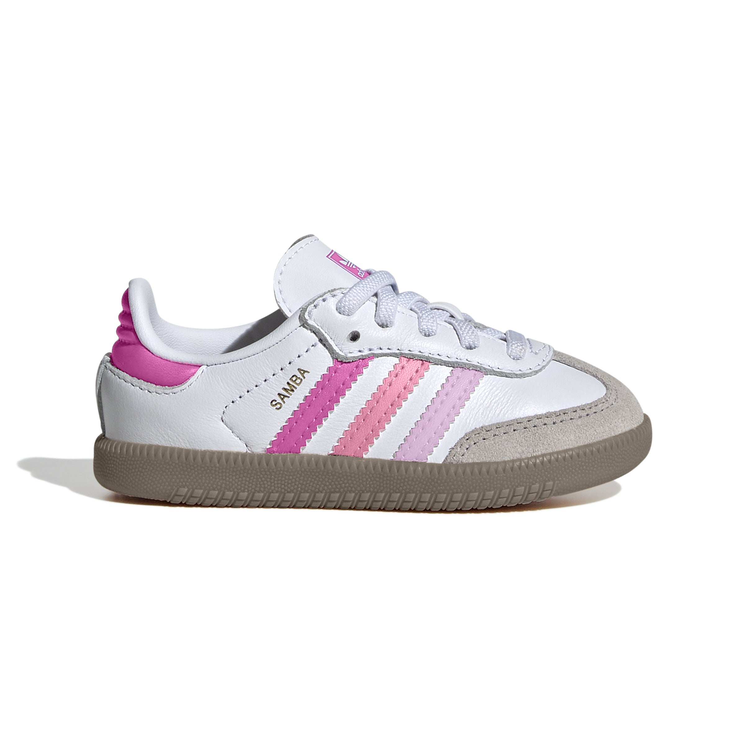KIDS ADIDAS SAMBA OG EL I (CLOUD WHITE / PINK / GUM)
