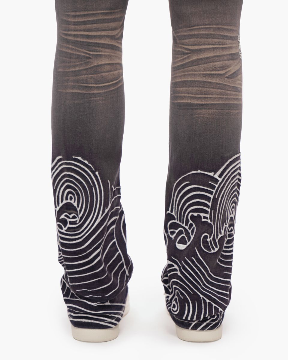 MENS VALABASAS "TENKA" STACKED DENIM (GREY WASH)