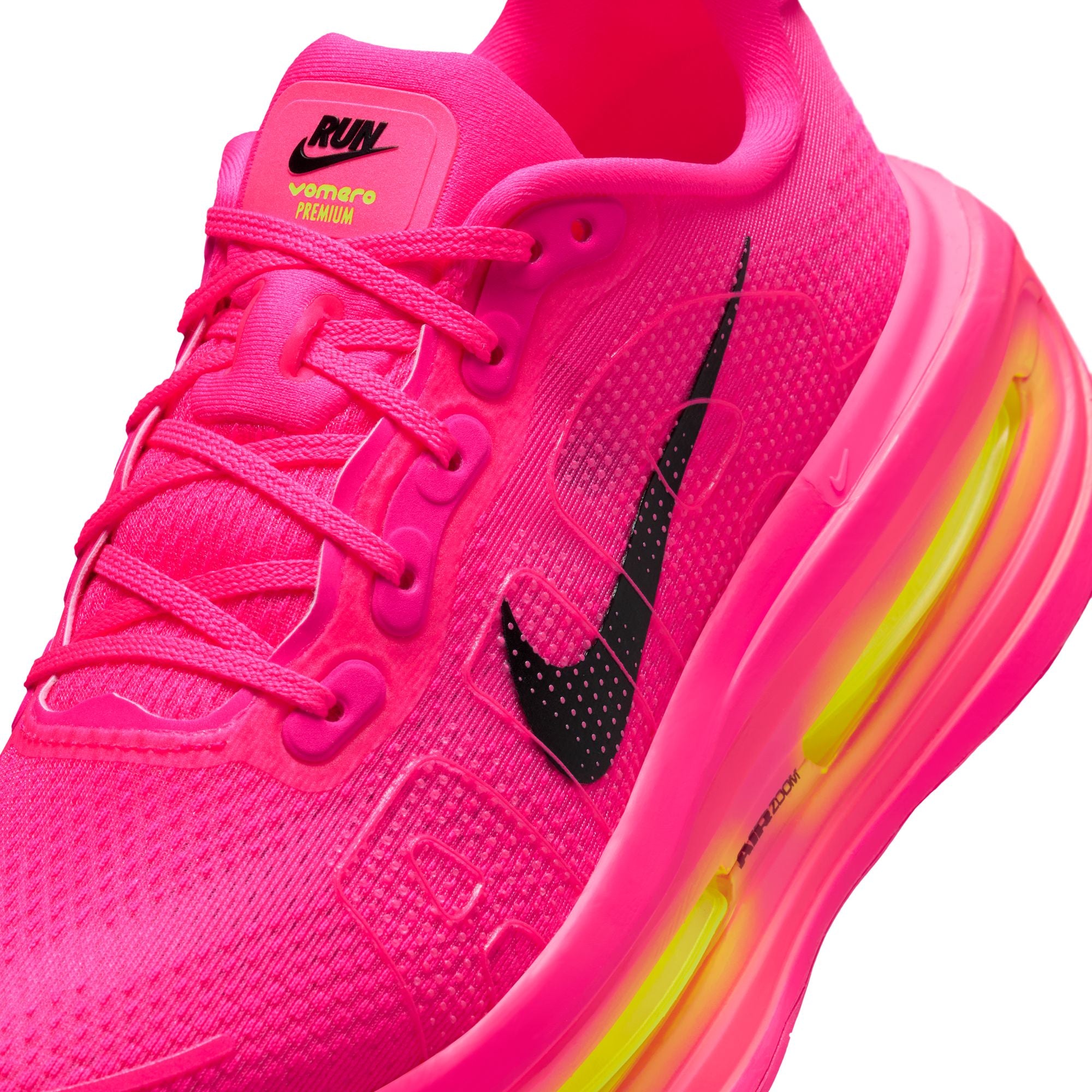 WOMENS NIKE VOMERO PREMIUM (HYPER PINK/BLACK/DIGITAL PINK/VOLT)