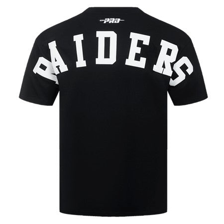 MENS PRO STANDARD LAS VEGAS RAIDERS WINGSPAN M CJ DROP SHOULDER T-SHIRT (BLACK)