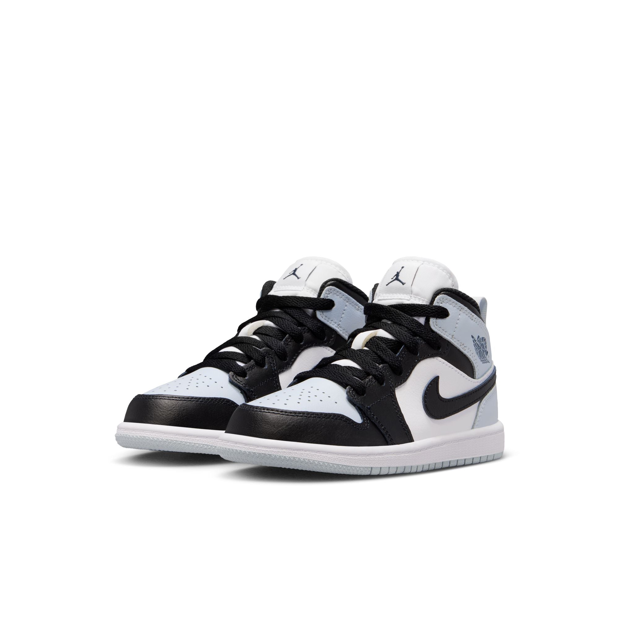 KIDS JORDAN 1 MID PS (BLACK/AURA/SQUADRON BLUE)