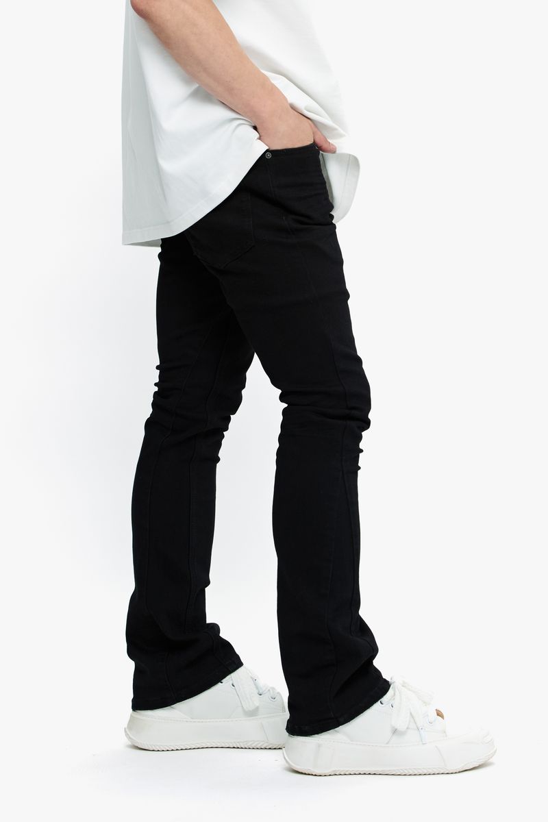 MENS VALABASAS "MR.STACKED" JEAN (BLACK)