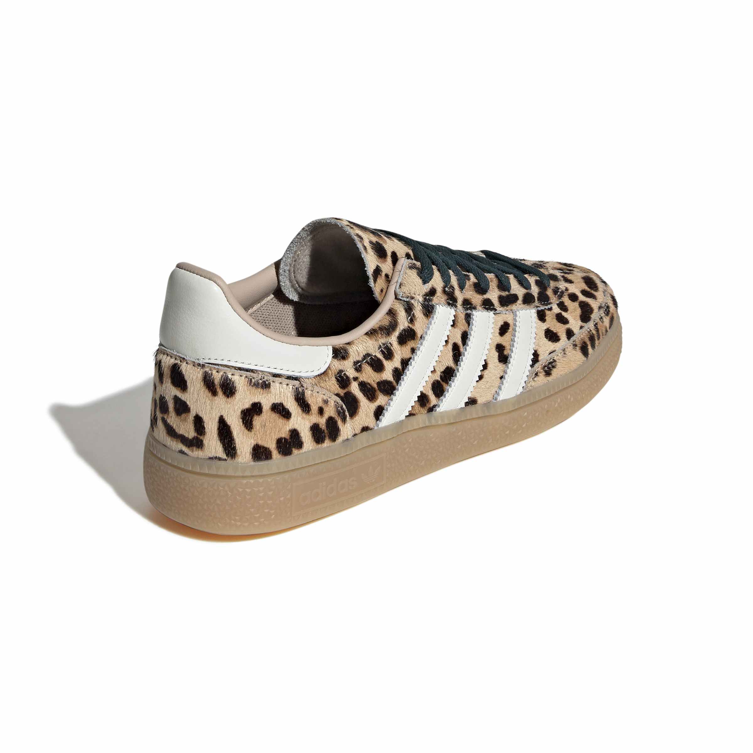 WOMENS ADIDAS LEOPARD PRINT HANDBALL SPEZIAL (MAGIC BEIGE / IVORY / AURORA IVY)