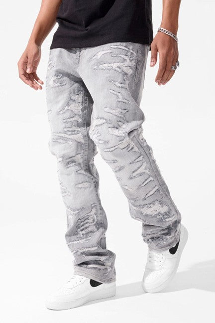 MENS JORDAN CRAIG AARON FIT MOLTEN DENIM (CEMENT WASH)