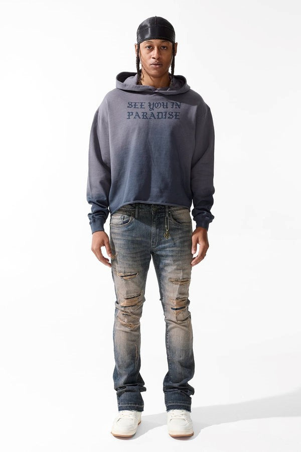 MENS JORDAN CRAIG MARTIN FIT SYIP STACKED DENIM (HORIZON BLUE)