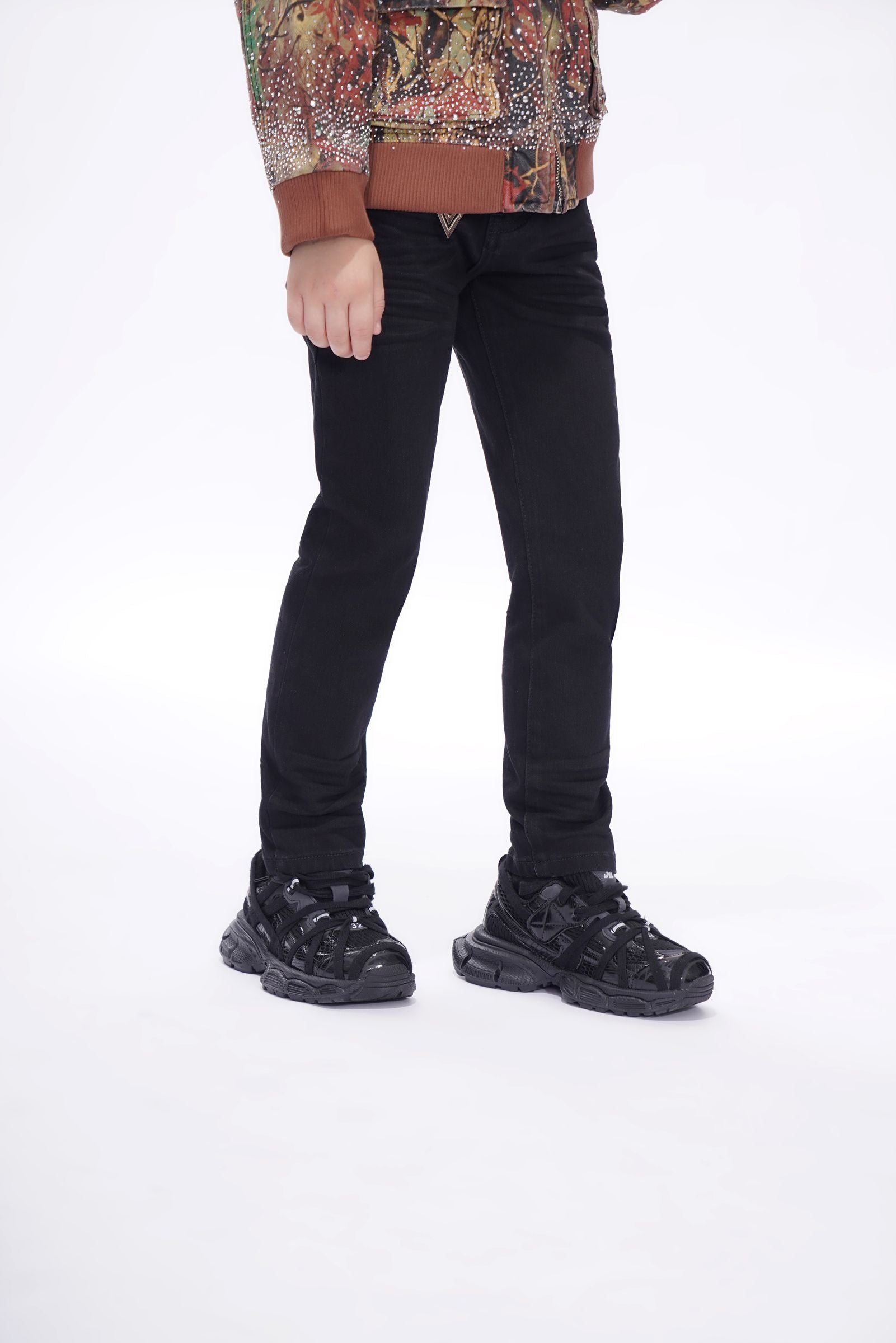 KIDS VALABASAS JR.SLIM JEAN (BLACK)