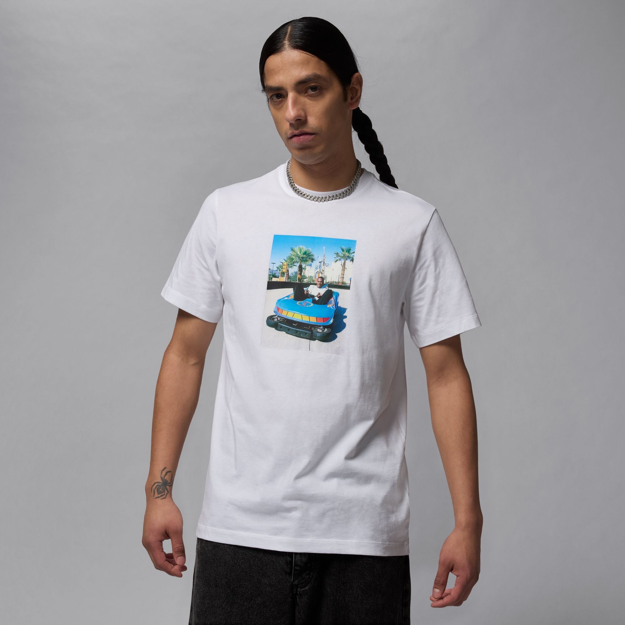 MENS JORDAN BRAND PHOTO SS SHIRT (WHITE)