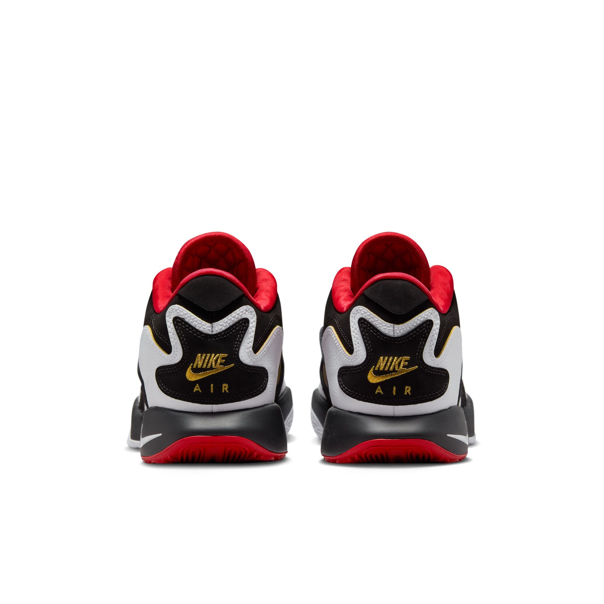 MENS NIKE LEBRON 21 PRIME 93 (BLACK/WHITE/FIRE RED/METALLIC GOLD)