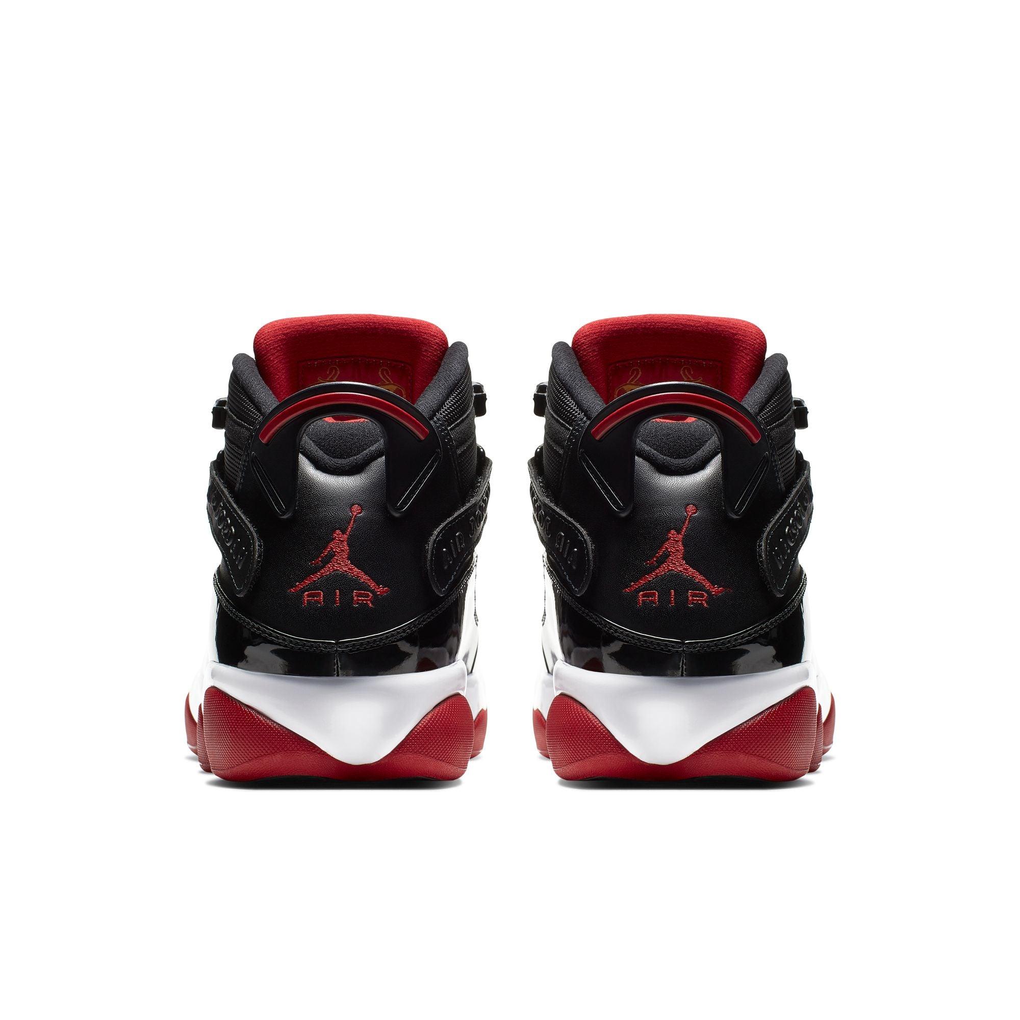 MENS JORDAN 6 RINGS (BLACK/VARSITY RED/WHITE)