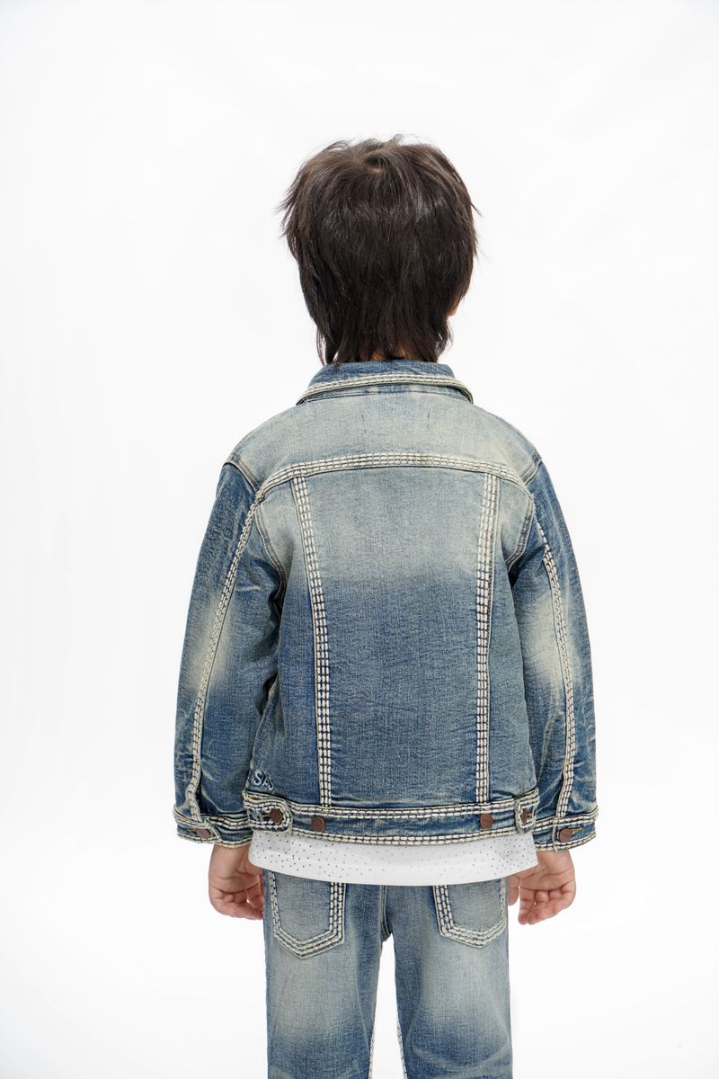 KIDS VALABASAS TREASURY DENIM JACKET (VINTAGE BLUE)