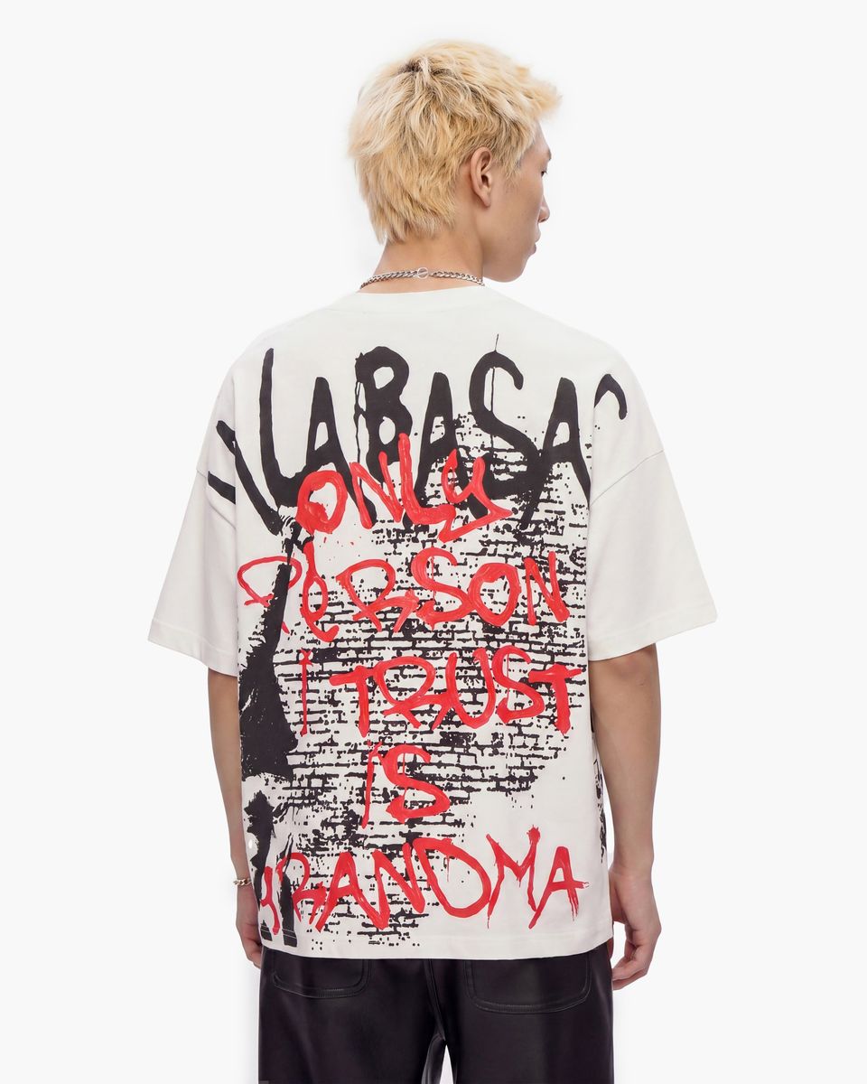 MENS VALABASAS GRANNY T-SHIRT (WHITE)
