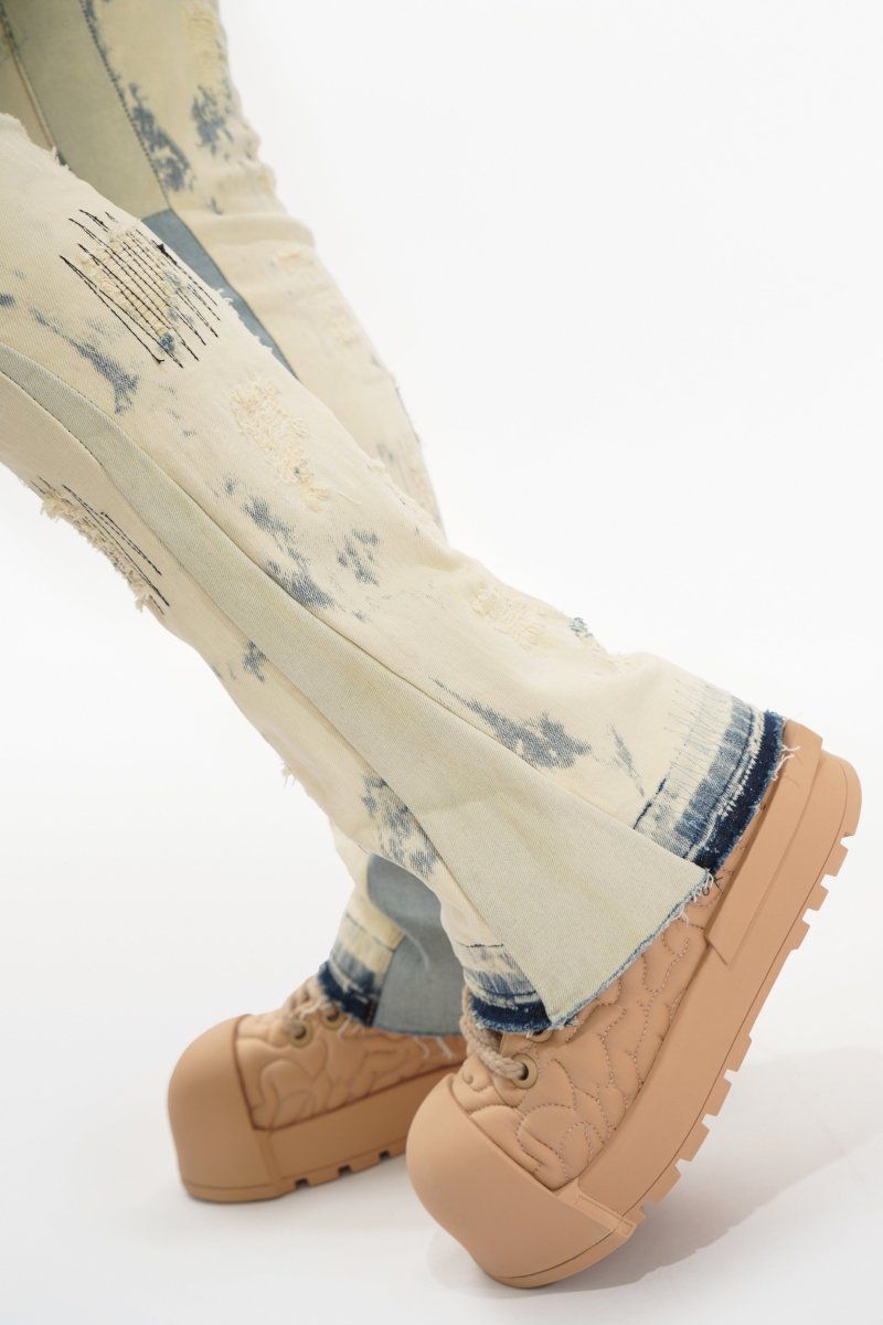 MENS VALABASAS SHED STACKED JEAN (LIGHT BLEACH BLUE)