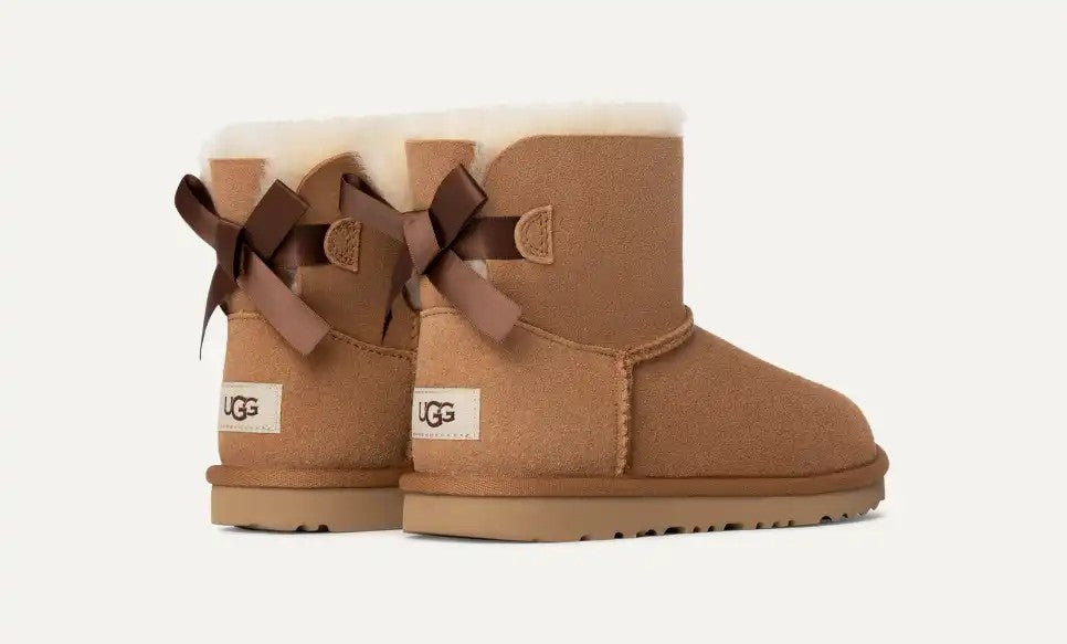 KIDS UGGS MINI BAILEY BOW II (CHESTNUT)