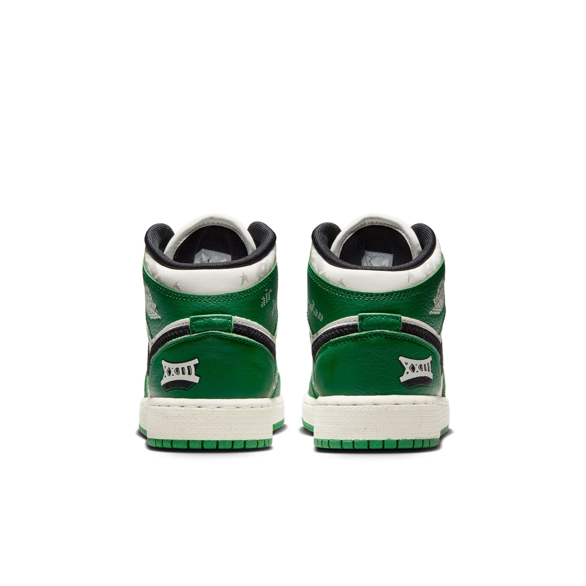 KIDS AIR JORDAN 1 MID SE GS (PINE GREEN/SAIL/BLACK/TEAM ORANGE)