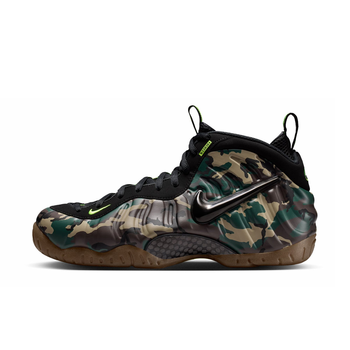 MENS NIKE AIR FOAMPOSITE PRO PRM (GREEN CAMO)