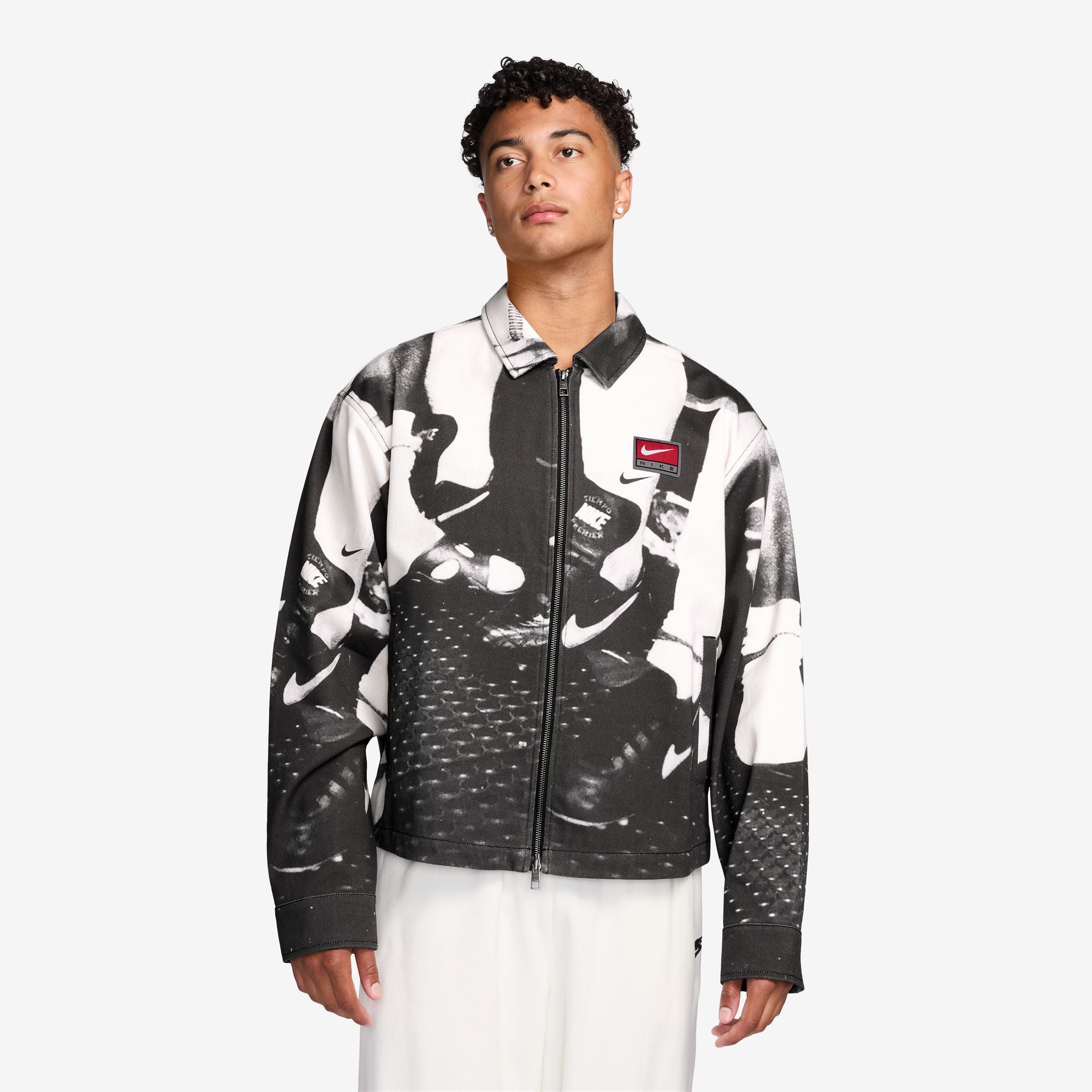 MENS NIKE NL FIELD SPORT JACKET (BLACK/WHITE)