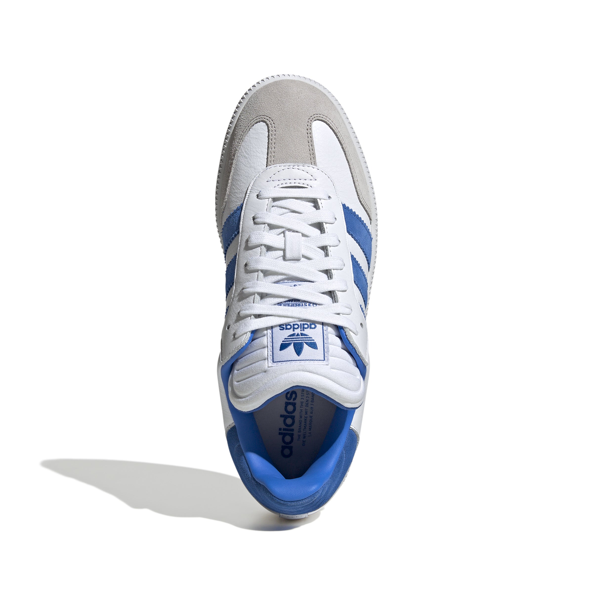 MENS ADIDAS SAMBA XLG (CLOUD WHITE / BRIGHT ROYAL / CLEAR GRANITE)