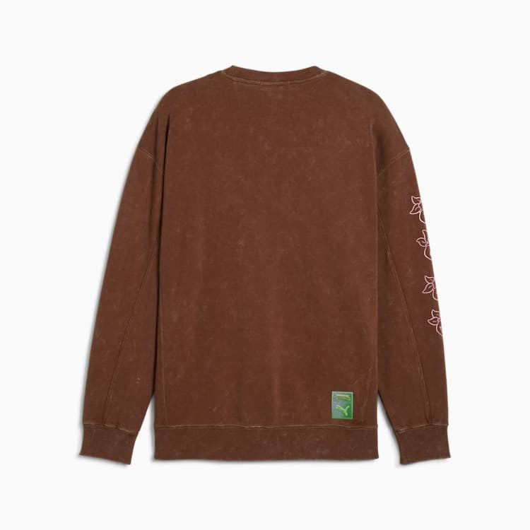 MENS PUMA X TMNT RELAXED GRAPHIC CREW SWEATSHIRT (CHOCOTART)