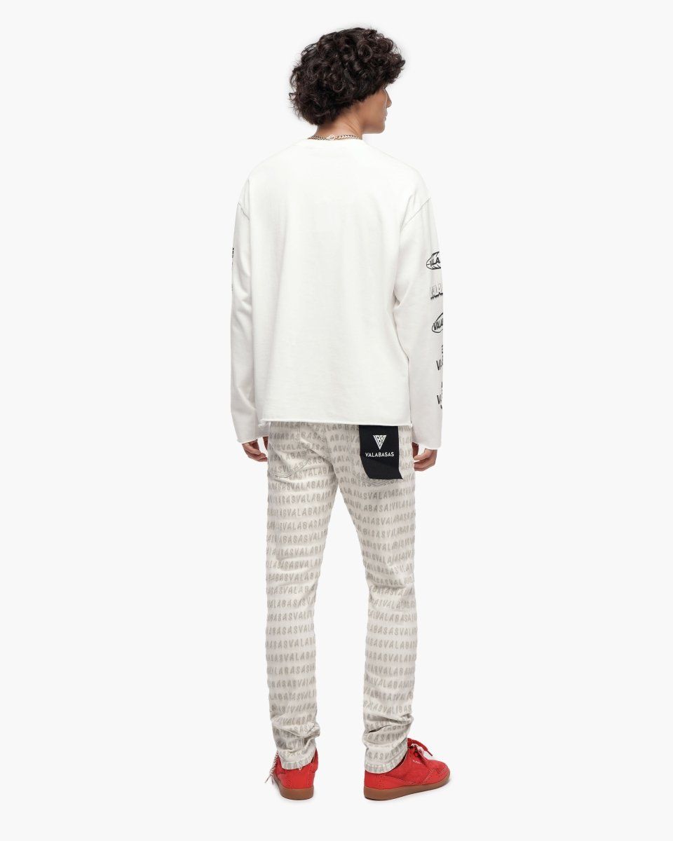 MENS VALABASAS SHY LONG SLEEVE SHIRT (WHITE)