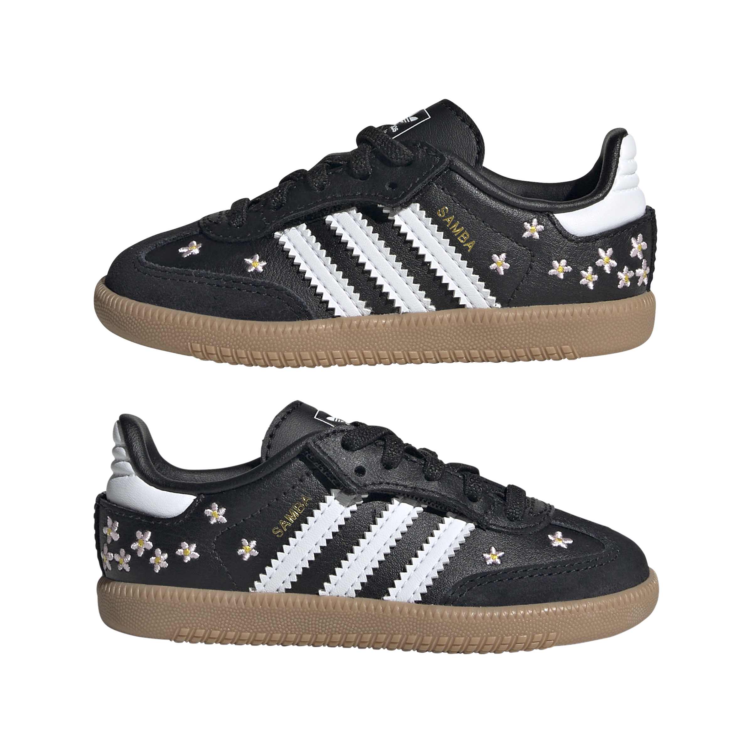 KIDS ADIDAS SAMBA OG COMFORT CLOSURE ELASTIC LACE I (BLACK)