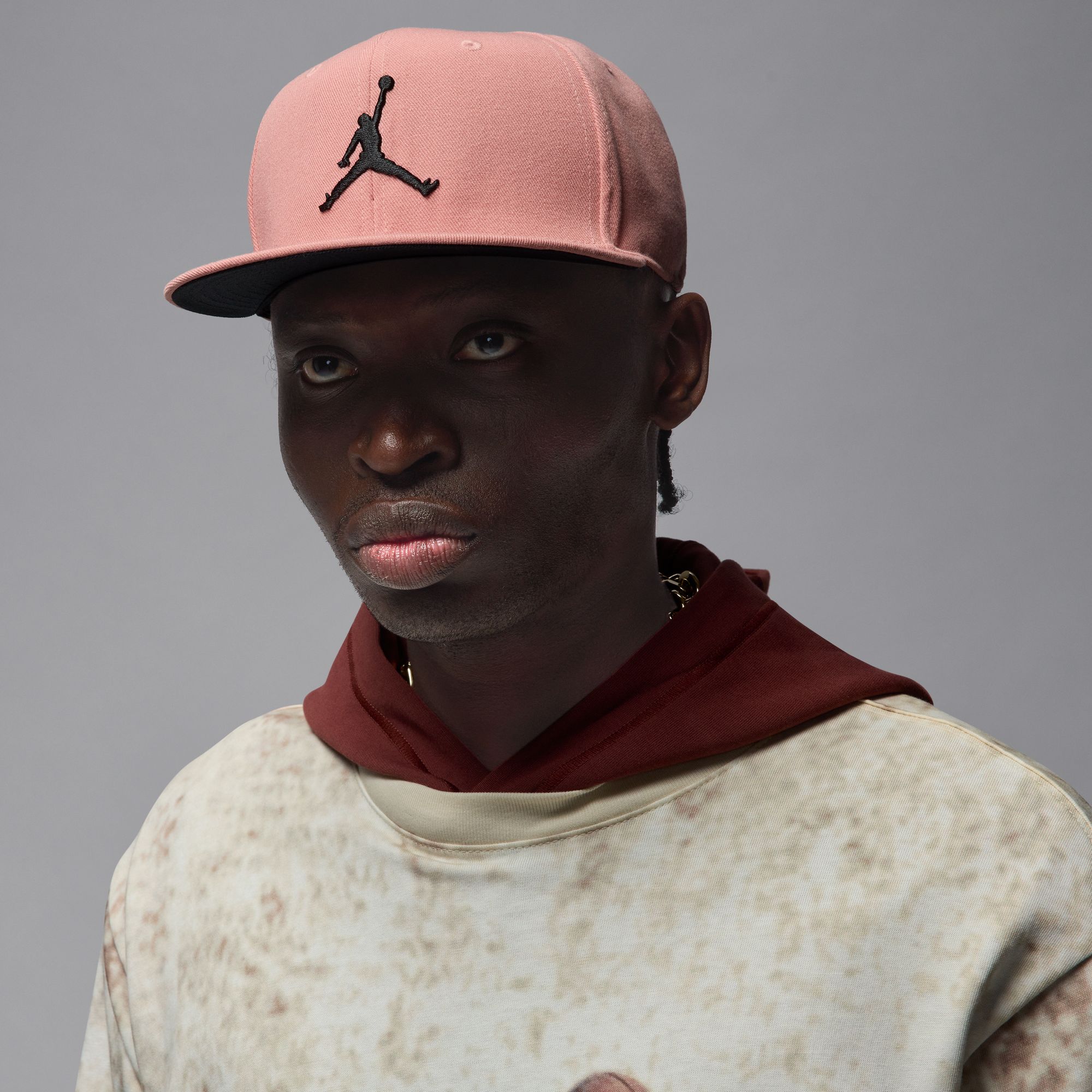 JORDAN JUMPMAN PRO SNAPBACK (RUST PINK/BLACK)