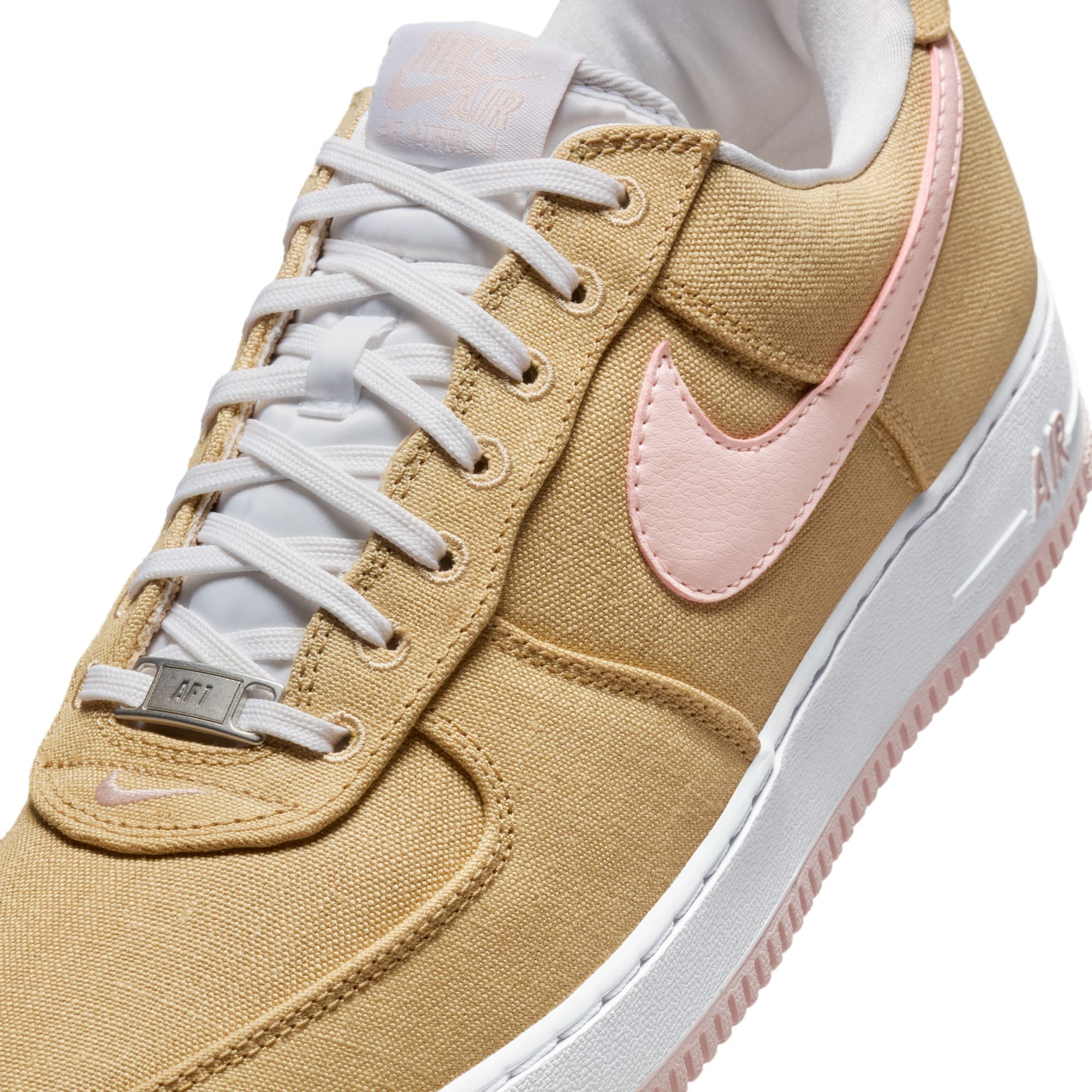 MENS NIKE AIR FORCE 1 RETRO LOW QS (LINEN LINEN)