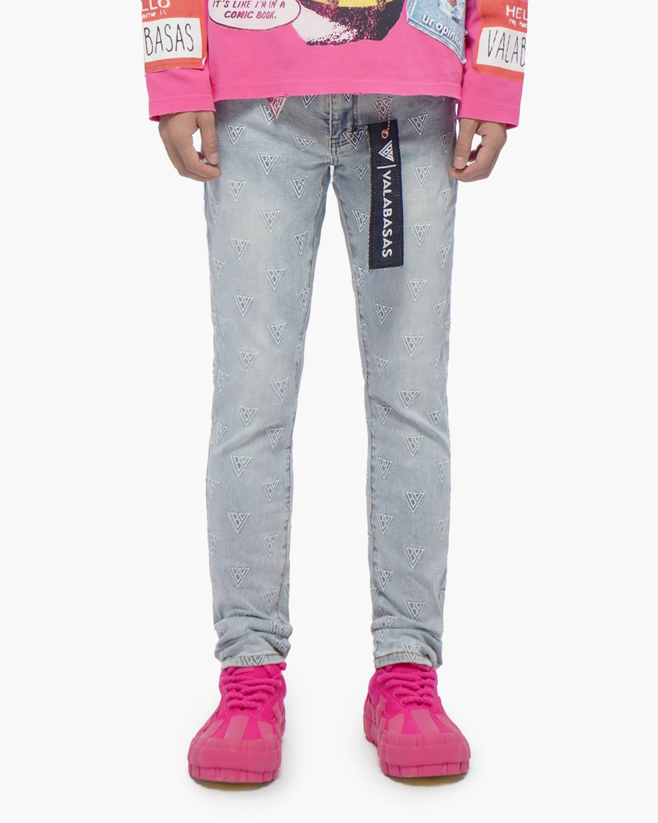MENS VALABASAS CAELUNE SKINNY JEAN (LIGHT BLUE)