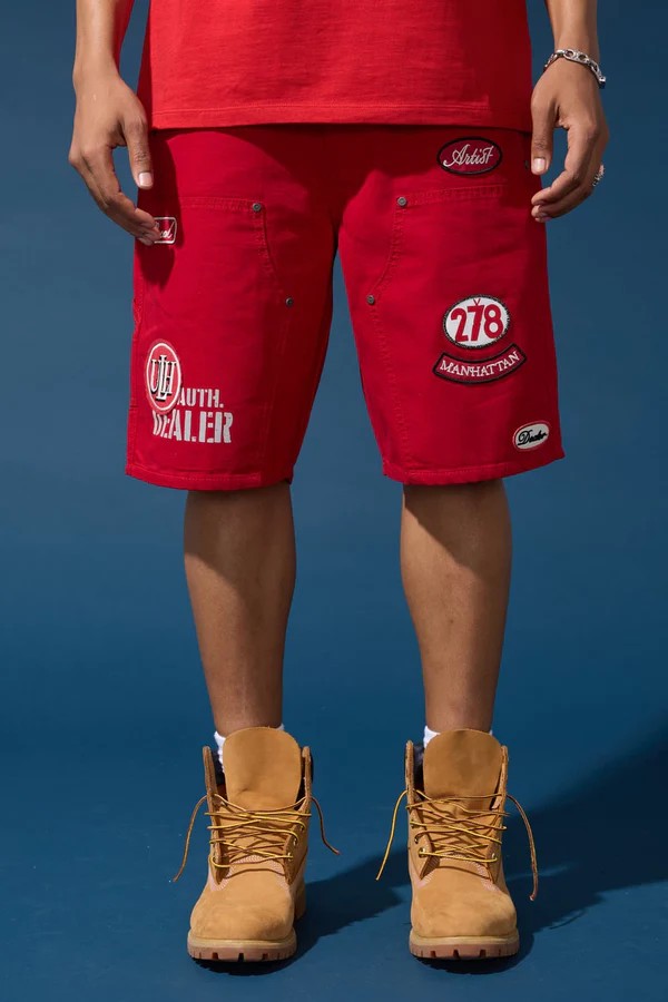 MENS JORDAN CRAIG THE RE-UP SHORT (RED)