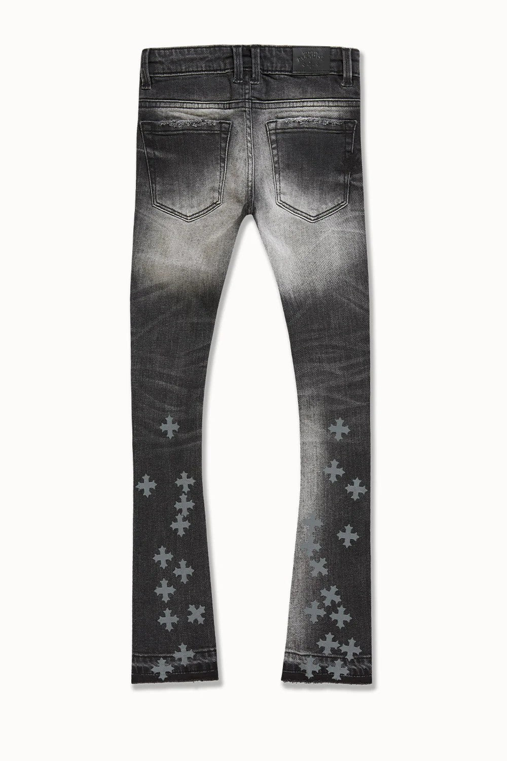 KIDS JORDAN CRAIG SUPER SKINNY STACKED FORBIDDEN FRUIT DENIM (BLACK SHADOW)