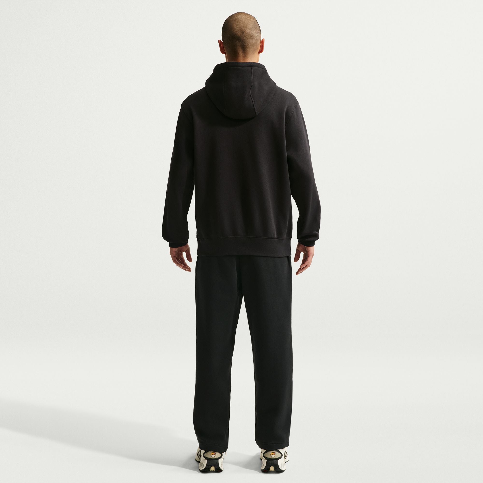 MENS NIKE CLUB BB HOODIE CTB (BLACK/WHITE)