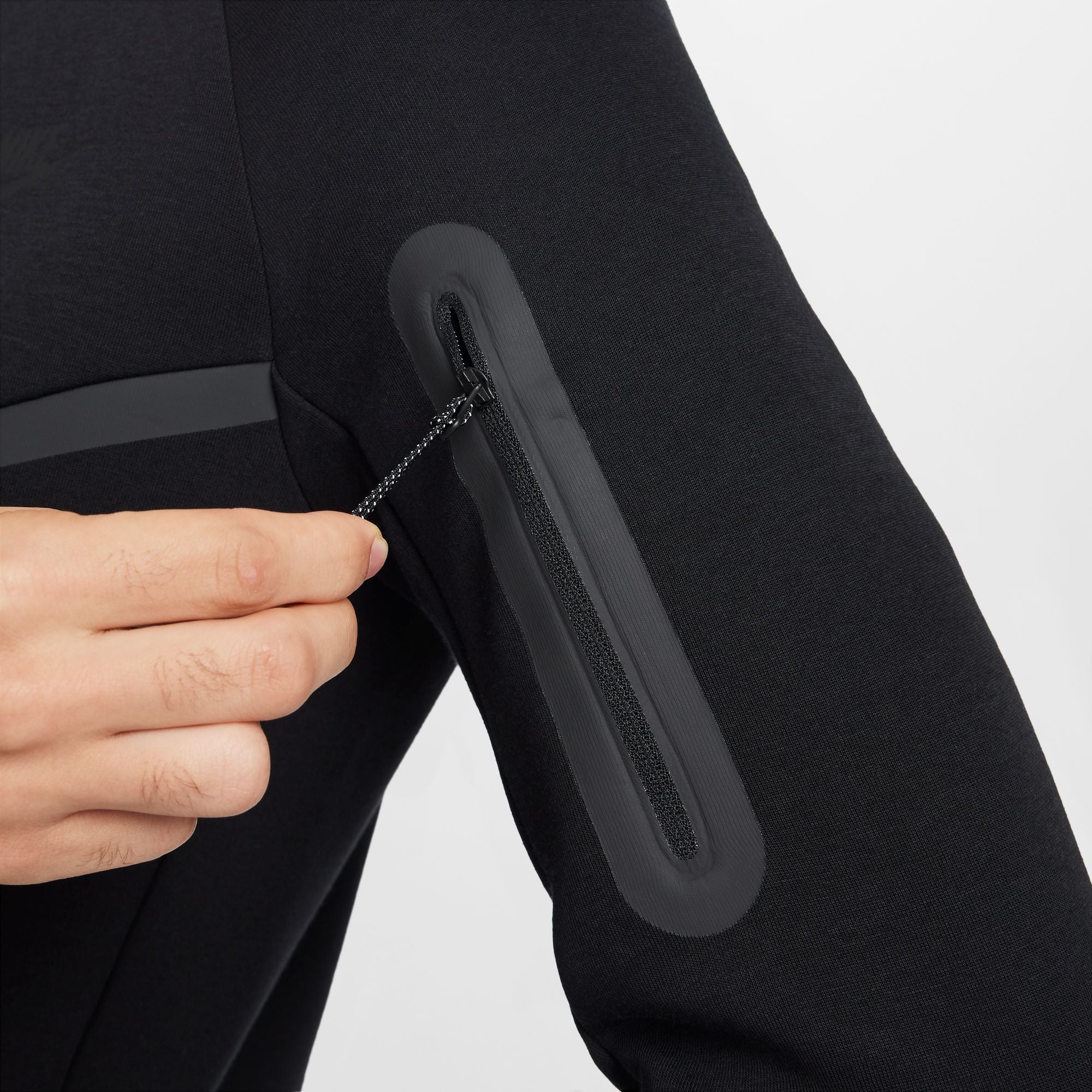 MENS NIKE TECH FLEECE FULL-ZIP WINDRUNNER WARMUP (BLACK)