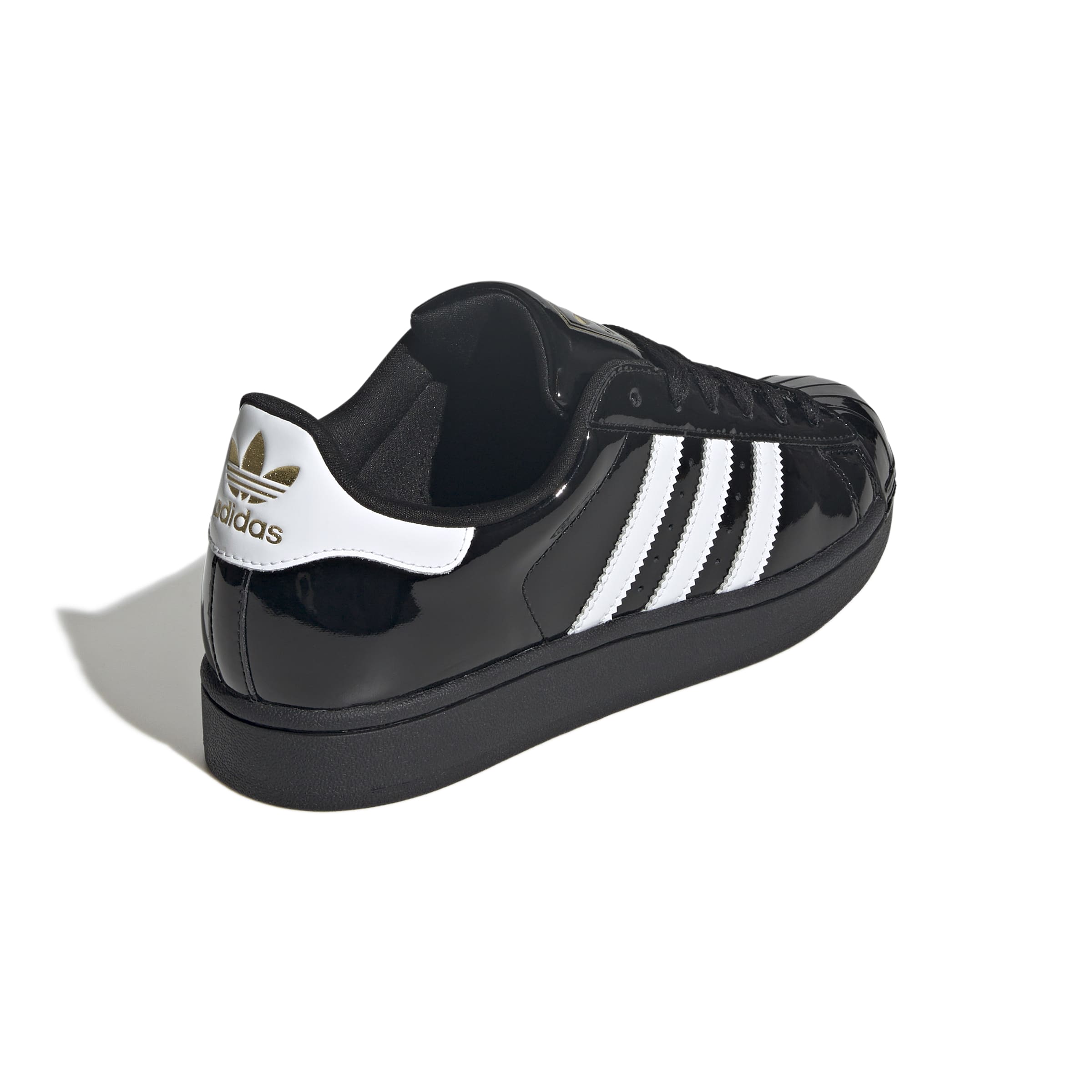 WOMENS ADIDAS SUPERSTAR II (CORE BLACK / CLOUD WHITE / GOLD METALLIC)