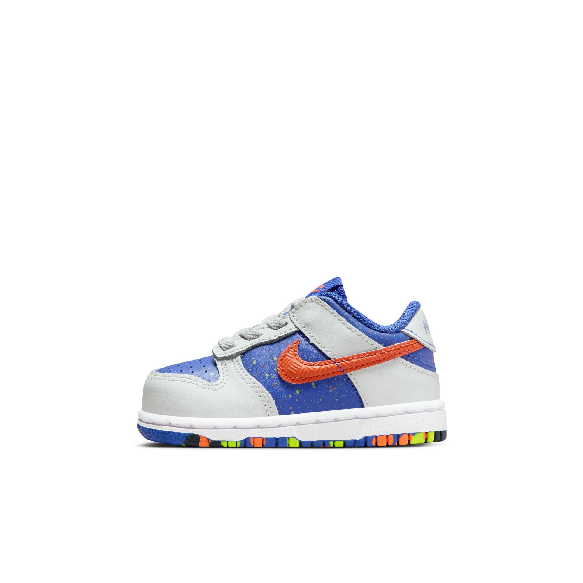 KIDS NIKE DUNK LOW TD (PHOTON DUST/TOTAL ORANGE/ASTRONOMY BLUE)