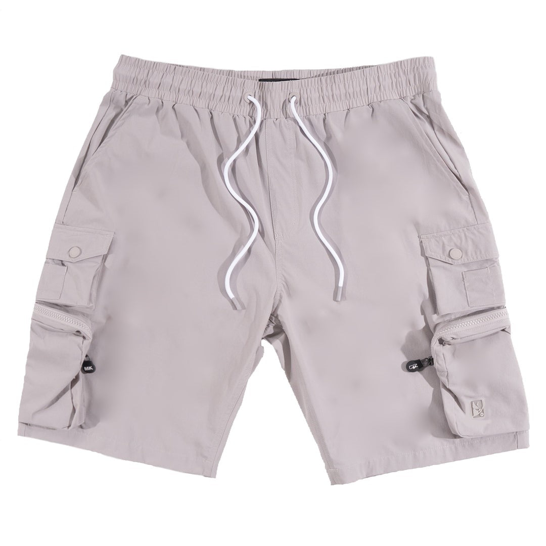 MENS MAKOBI COLTON NYLON SPANDEX CARGO SHORT (GREY)