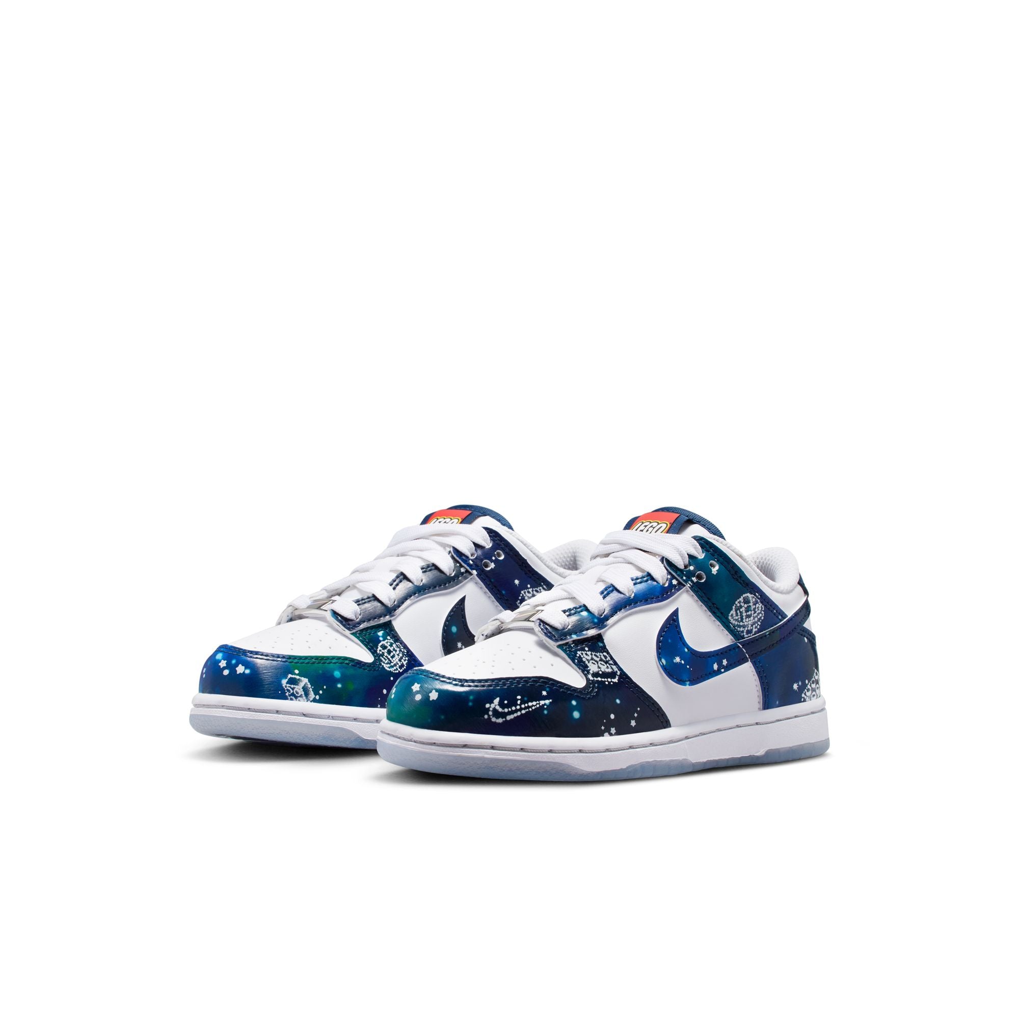 KIDS NIKE DUNK LOW X LEGO COLLECTION PS (WHITE/MULTI-COLOR/BRAVE BLUE)