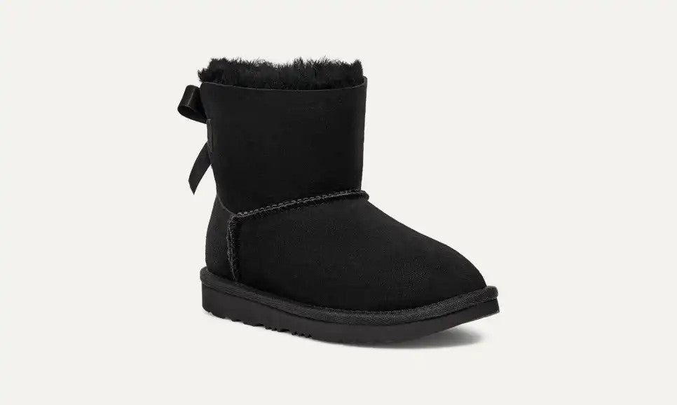 KIDS UGGS MINI BAILEY BOW II (BLACK)