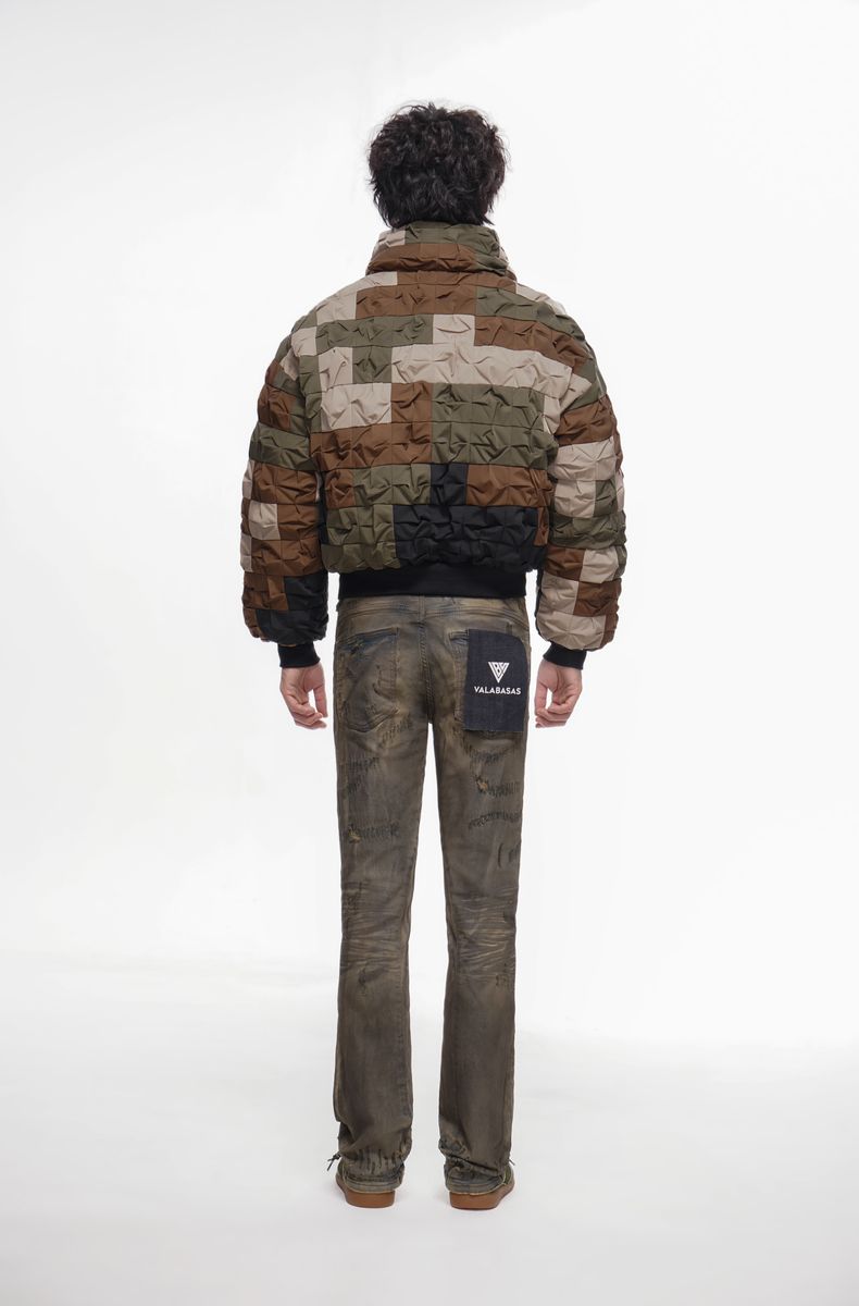 MENS VALABASAS "WIRED" STACKED DENIM (DIRTY YELLOW VINTAGE)