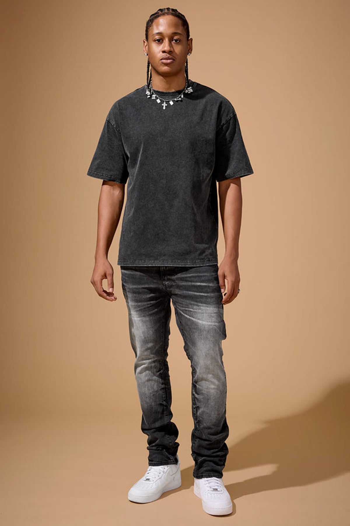 MENS JORDAN CRAIG COLLINS FIT WINDSTORM DENIM (INDUSTRIAL BLACK)