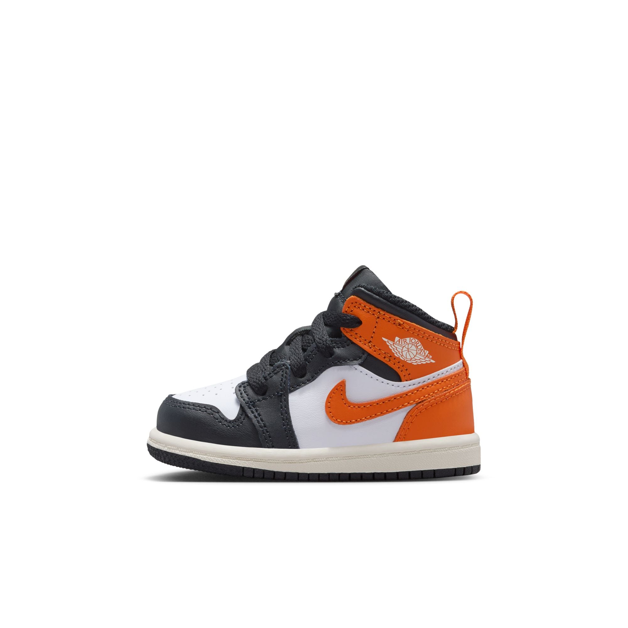 KIDS JORDAN 1 MID TD (STARFISH/BLACK/WHITE/SAIL)