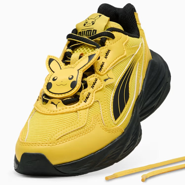 KIDS PUMA X POKÉMON FADE PIKACHU PS (ENERGIZING YELLOW-PUMA BLACK)