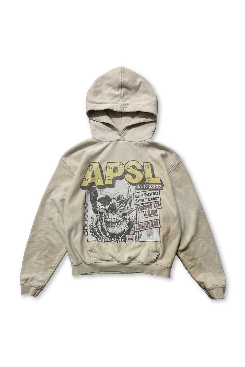 MENS ALPHA STYLE LIGON HOODIE (BEIGE)