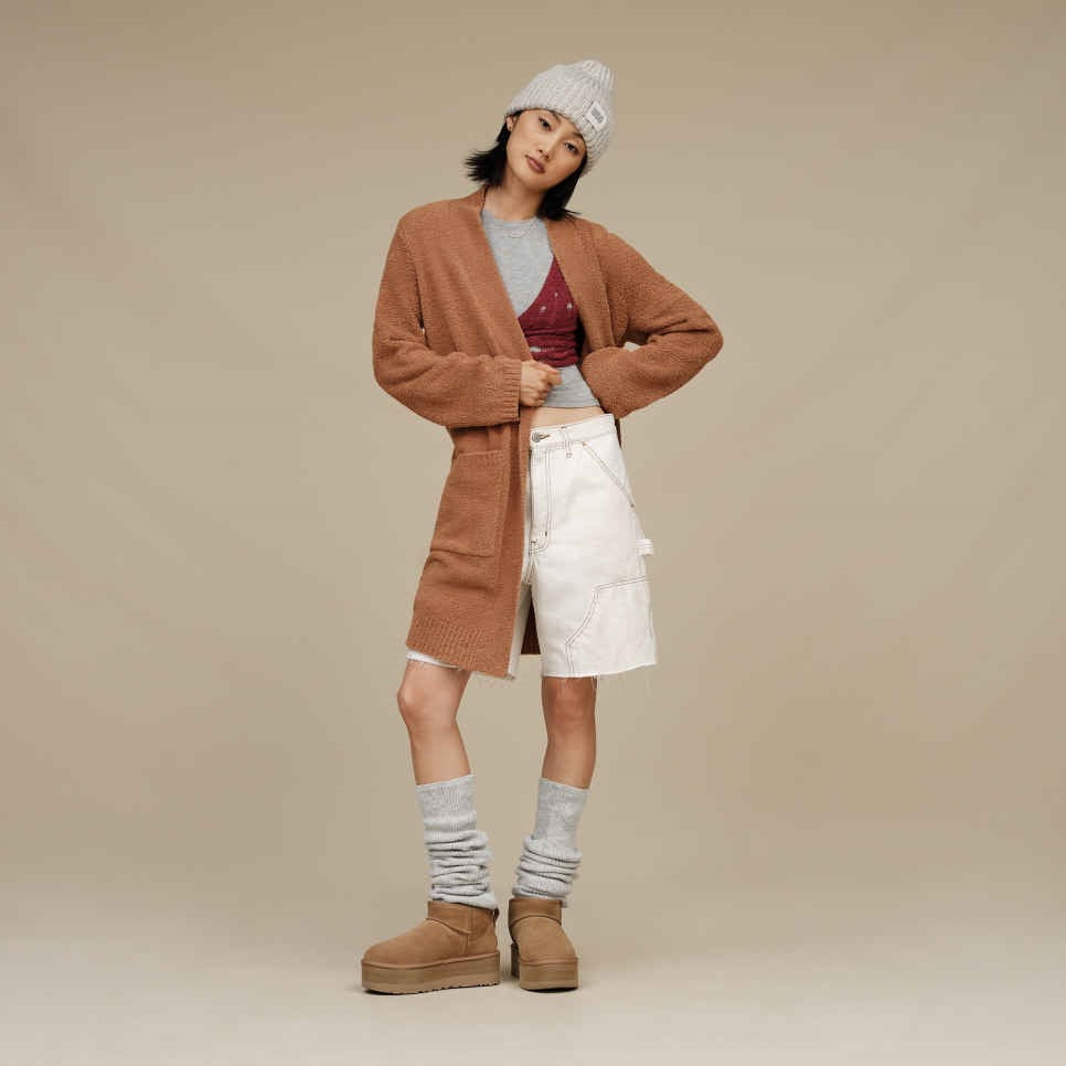 WOMENS UGG CLASSIC ULTRA MINI PLATFORM (CHESTNUT)