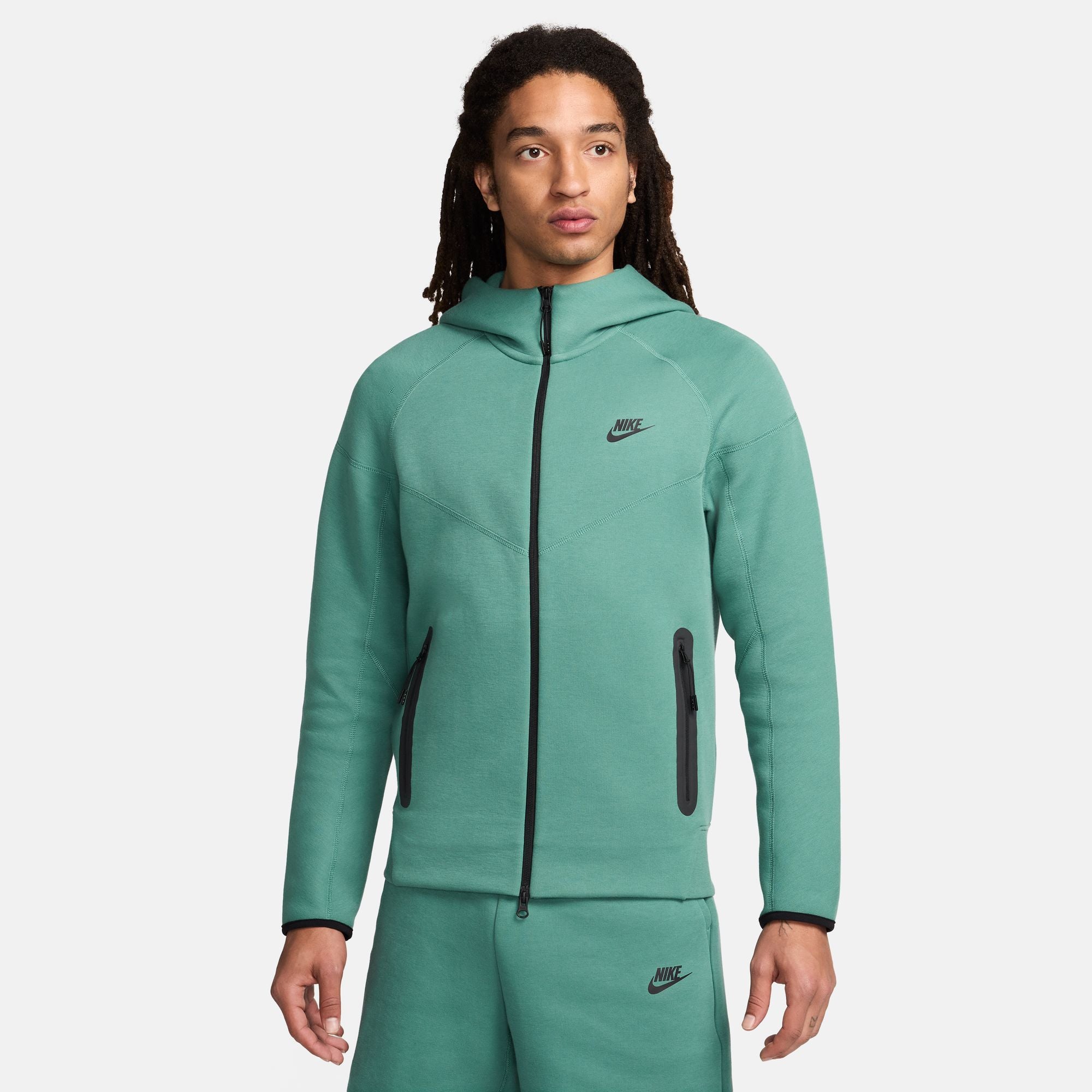 MENS NIKE SPORTSWEAR TECH FLEECE WINDRUNNER SET BICOASTAL BLACK